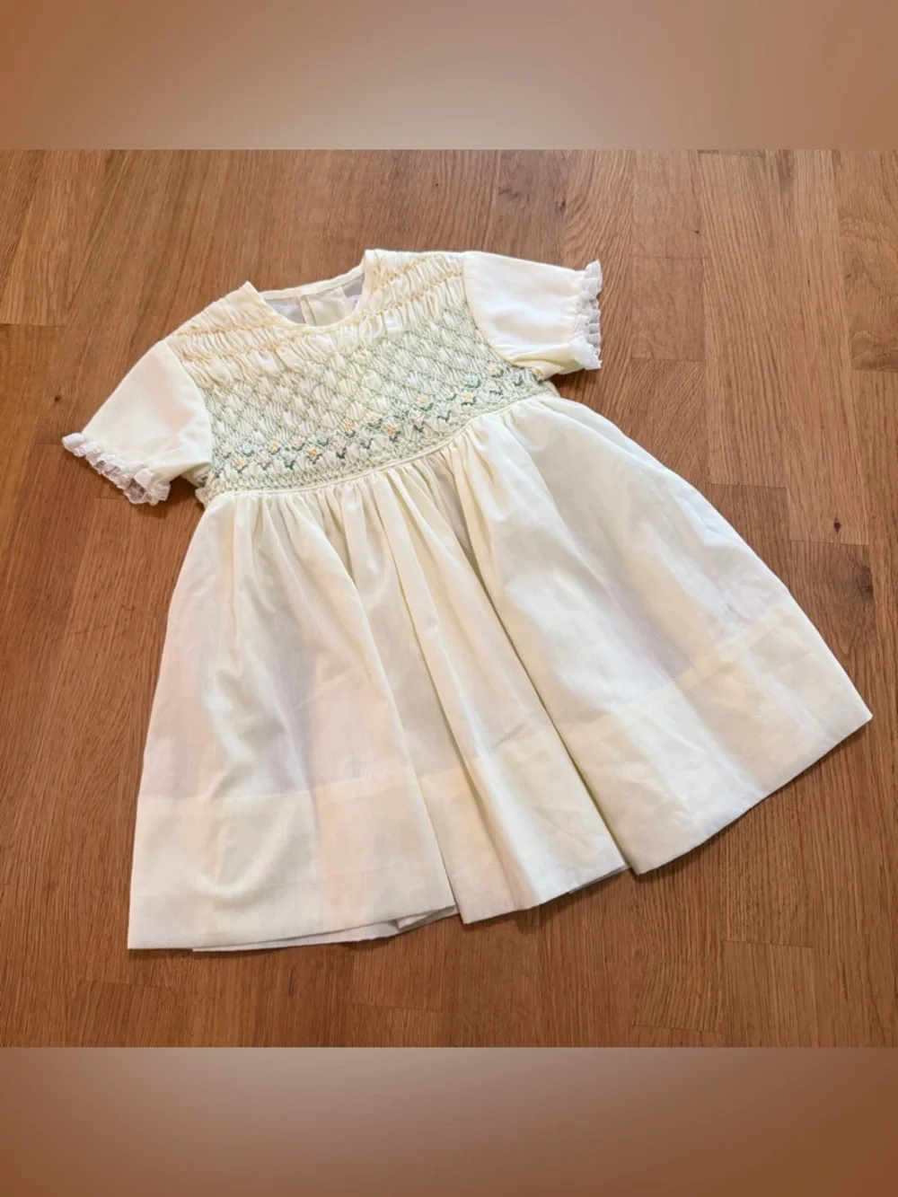 polly flinders smocked dresses Size 4 Vintage Dress SummerKids901 Multi Item Post 1.